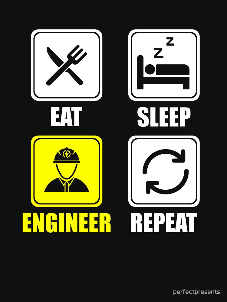 Cute Eat Sleep Engineer Repeat Engineering Funny by perfectpresents T-Shirts, Hoodie, Sweatshirt | BlankRebels.com (Image 3)