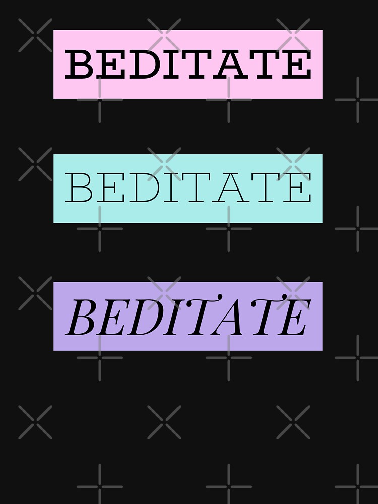 Beditate - Kawaii by madtoyman T-Shirts, Hoodie, Sweatshirt | BlankRebels.com (Image 3)