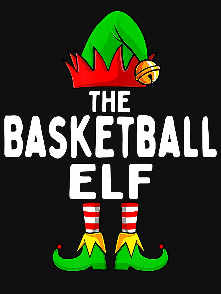 Basketball Elf Matching Family Group Christmas Party Pajama by BrandyBare T-Shirts, Hoodie, Sweatshirt (Image 3)