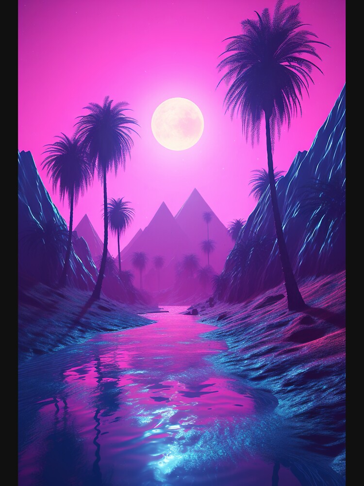 Vaporwave Visions: An Artistic Exploration of the Aesthetic by Mullet Monkey T-Shirts, Hoodie, Sweatshirt (Image 3)