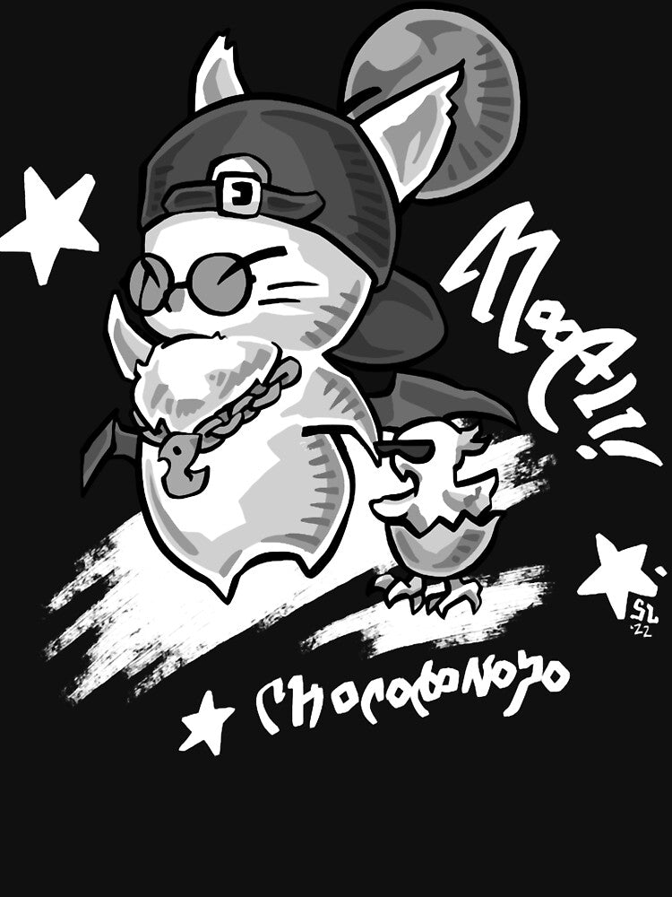 Street Moogle & Chocobo Chick Based Game Item Final Fantasy 14 Online T-Shirts, Hoodie, Sweatshirt