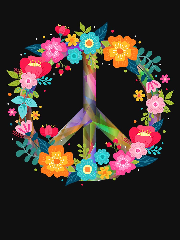Peace Love Hippie Tie Die 60s 70s by shannange T-Shirts, Hoodie, Sweatshirt | BlankRebels.com (Image 3)