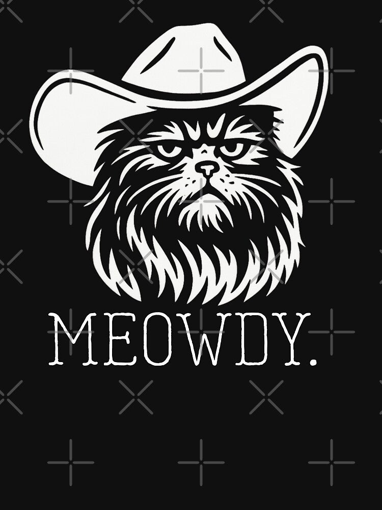 Meowdy Cat Cowboy Hat Vintage Western Farm Style by Animal Hug Co. T-Shirts, Hoodie, Sweatshirt | BlankRebels.com (Image 3)