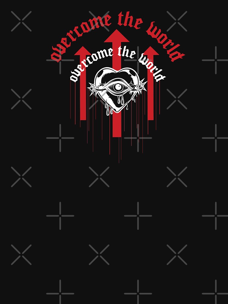 Overcome the world Christian grunge dark by Quantastic T-Shirts, Hoodie, Sweatshirt | BlankRebels.com (Image 3)