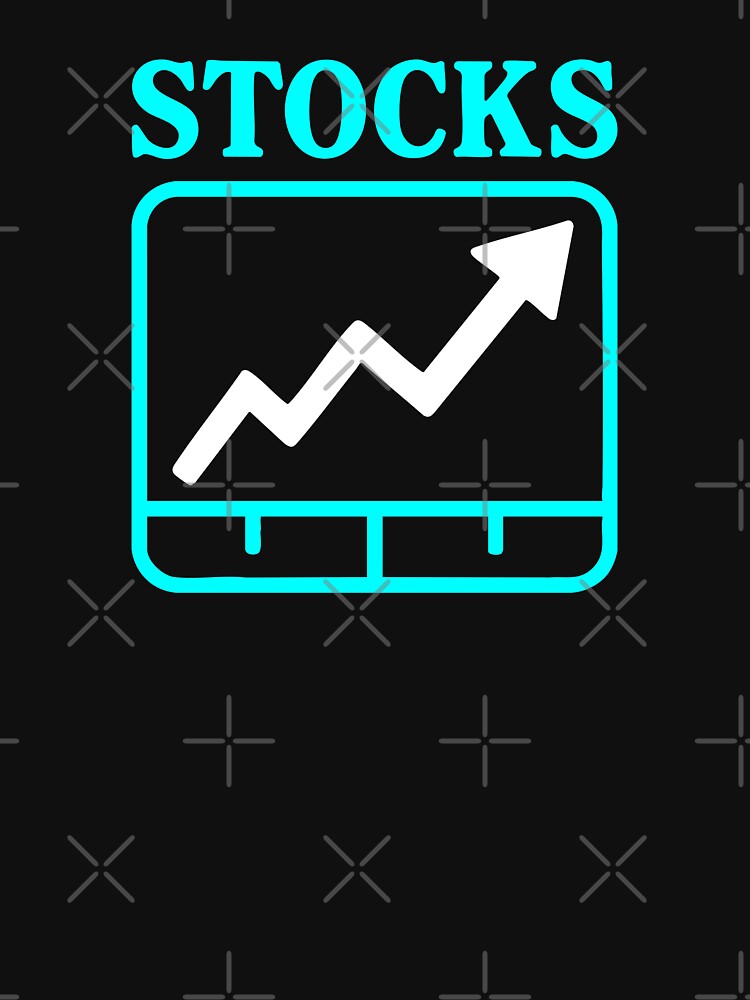"Stocks" Funny Simple Bullish Chart Graphic Humor by LuveeTuffCo T-Shirts, Hoodie, Sweatshirt | BlankRebels.com (Image 3)