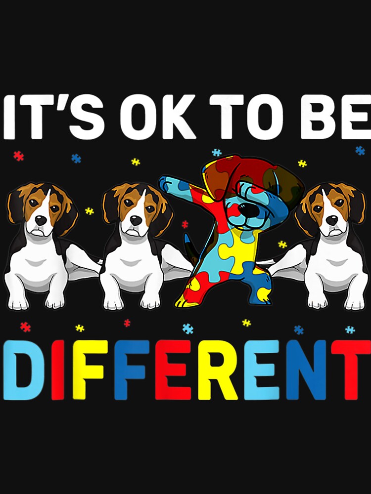 Autism Awareness Day Funny Dog Beagle by JacquelineEl T-Shirts, Hoodie, Sweatshirt | BlankRebels.com (Image 3)