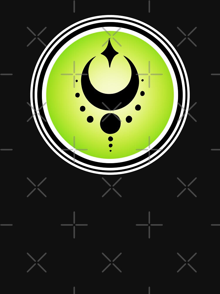 Green Esoteric Mystical Moon Symbol by OnyxMoonDesigns T-Shirts, Hoodie, Sweatshirt | BlankRebels.com (Image 3)