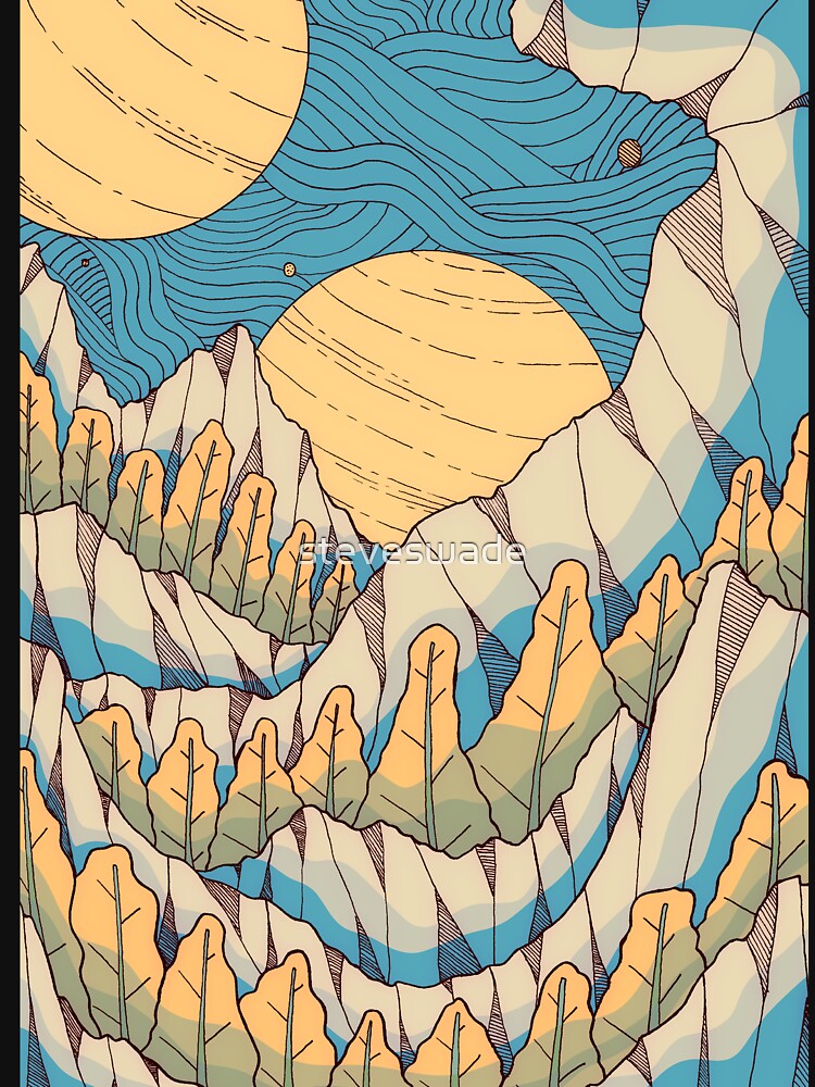 Sun forest mounts by Swadeillustrations T-Shirts, Hoodie, Sweatshirt | BlankRebels.com (Image 3)