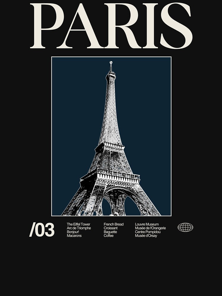 Paris Minimalist Dark Colour T-Shirts, Hoodie, Sweatshirt