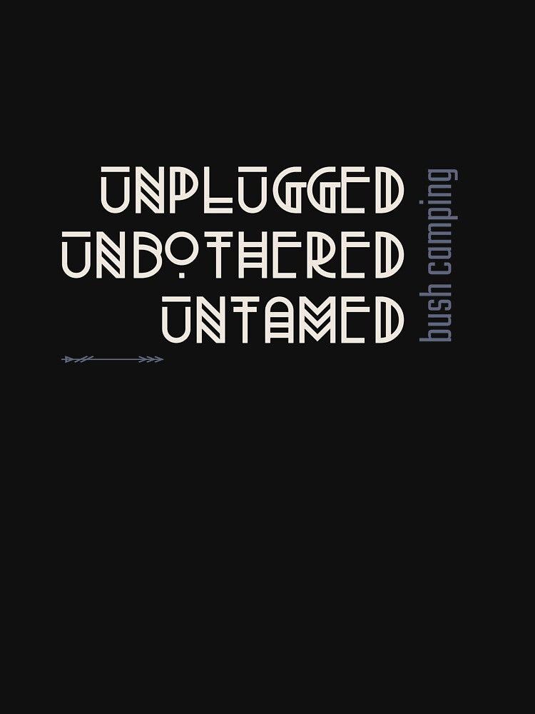 unplugged unbothered untamed bush camping t-shirt by BusterTees Hoodie, Sweatshirt | BlankRebels.com (Image 3)
