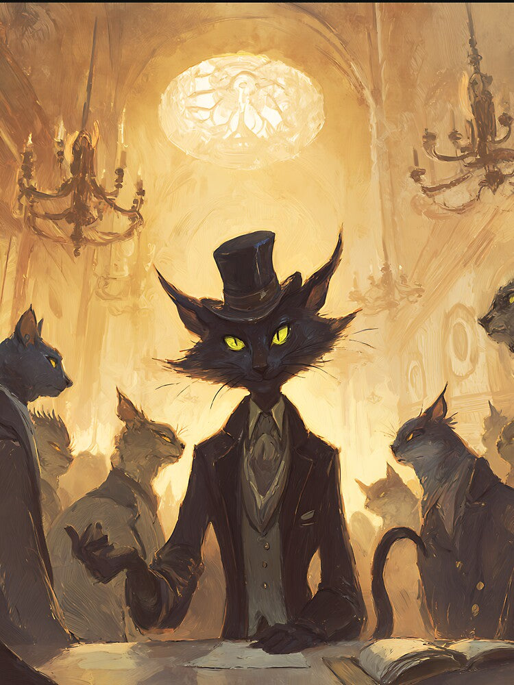 Dark Academia Art: Cat's Philosophy Class by bapupa T-Shirts, Hoodie, Sweatshirt | BlankRebels.com (Image 3)
