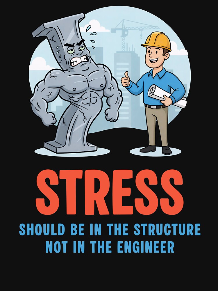 Funny Structural Engineer Stress - Civil Engineering Gift by LinaValearte T-Shirts, Hoodie, Sweatshirt (Image 3)