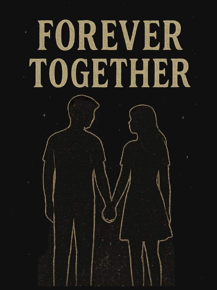 Couple Under Stars T-Shirt | Vintage Love Tee | Grunge Scavenge Style Romantic Design by KDesignCrafts Hoodie,... (Image 3)