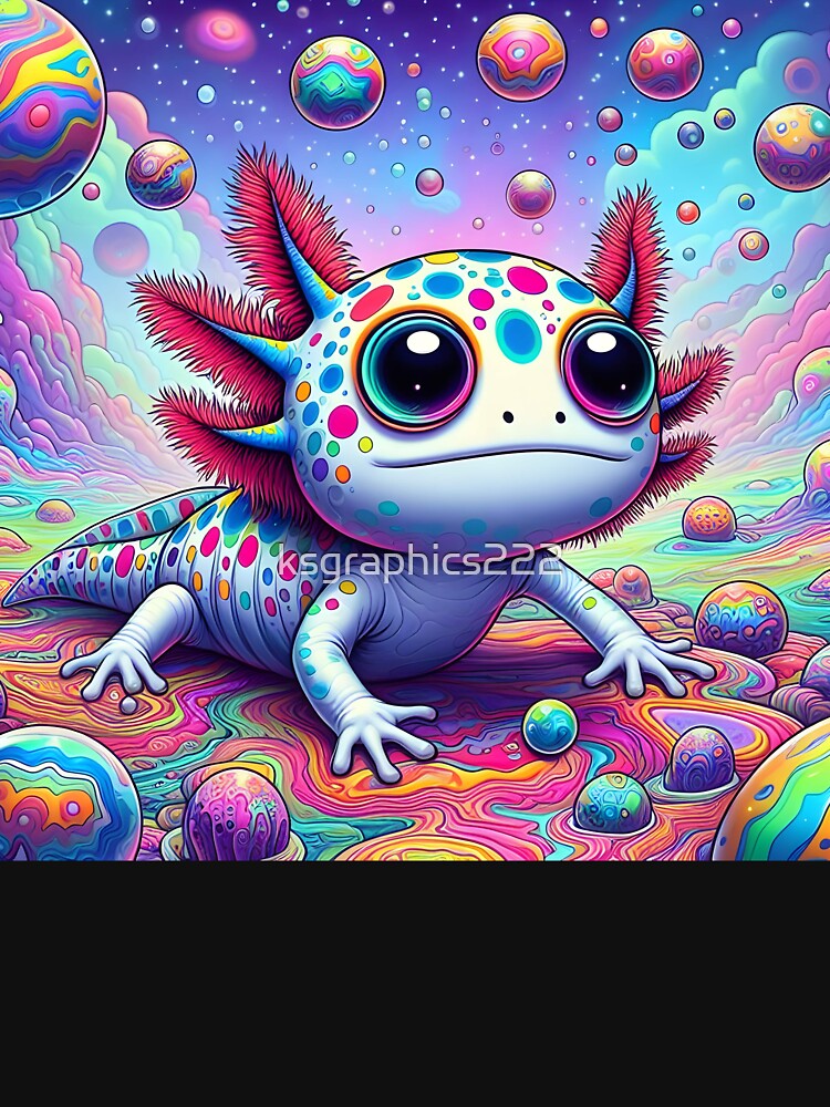 Axolotl Art #97 | Axolotl Lovers by ksgraphics222 T-Shirts, Hoodie, Sweatshirt | BlankRebels.com (Image 3)