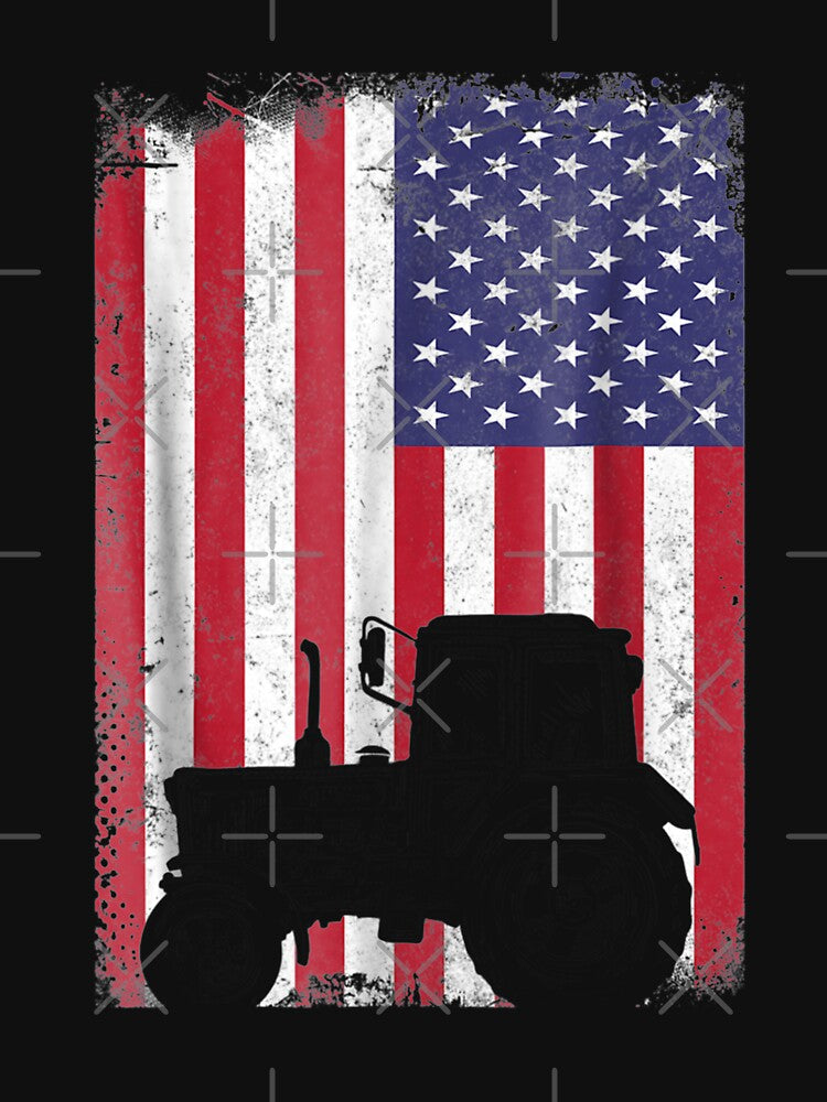 Tractor American Flag patriotic vintage farming by DailonisDumpji T-Shirts, Hoodie, Sweatshirt | BlankRebels.com (Image 3)