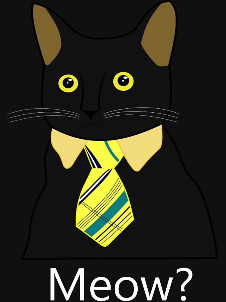 Black Business Cat Kitten With Yellow Tie by AntwoneStudio T-Shirts, Hoodie, Sweatshirt | BlankRebels.com (Image 3)