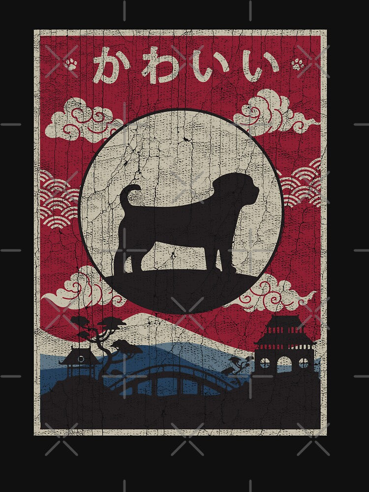 Japanese Pugalier Kawaii by rafaeltto T-Shirts, Hoodie, Sweatshirt | BlankRebels.com (Image 3)