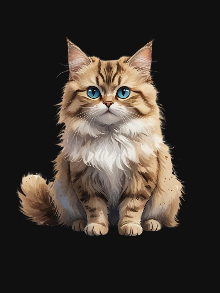Kawaii Cat Art – Playful Feline Design for Cat Lovers by Brain shot T-Shirts, Hoodie, Sweatshirt | BlankRebels.com (Image 3)