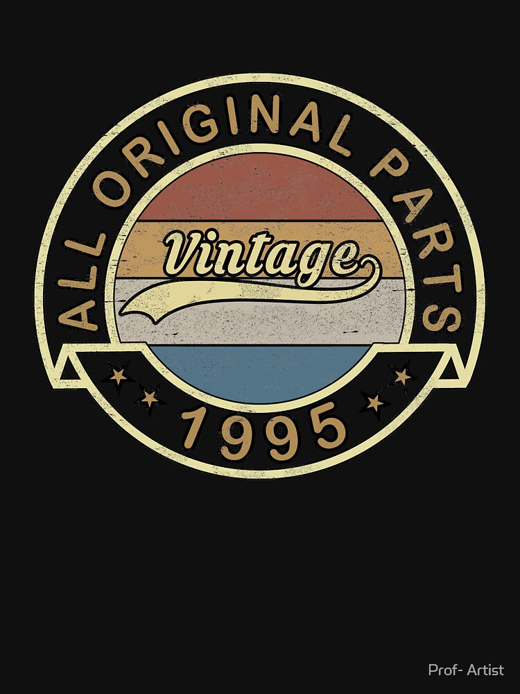 Vintage 1995 Birthday Gift by Prof- Artist T-Shirts, Hoodie, Sweatshirt | BlankRebels.com (Image 3)