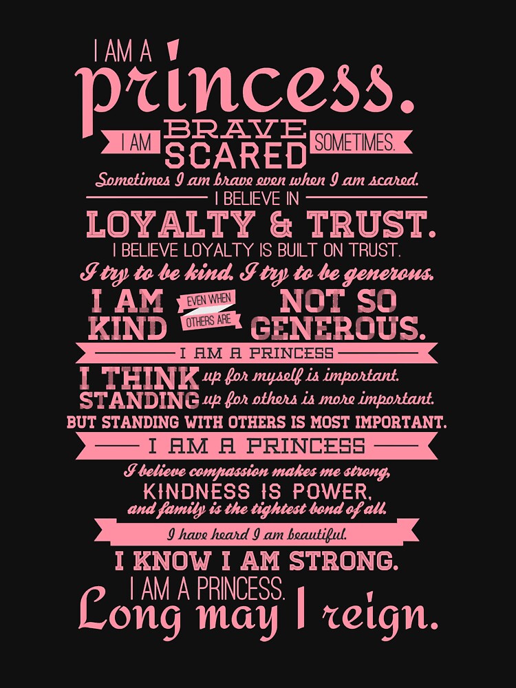 I Am a Princess (version 2) Fitted by kendall-terry T-Shirts, Hoodie, Sweatshirt | BlankRebels.com (Image 3)