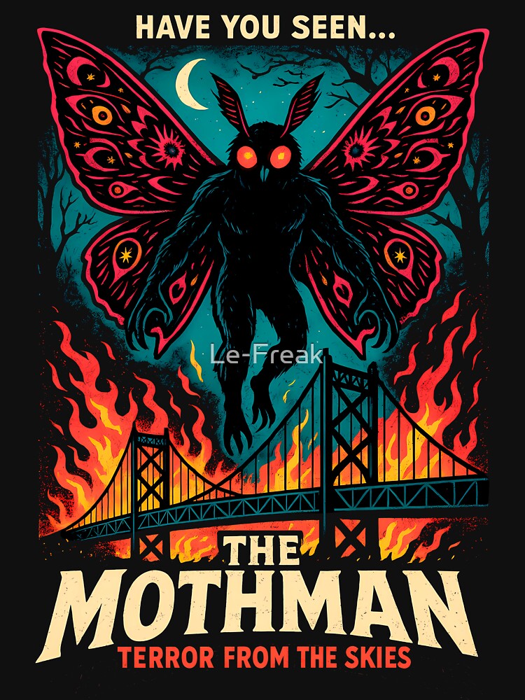 The Mothman by Le-Freak T-Shirts, Hoodie, Sweatshirt | BlankRebels.com (Image 3)