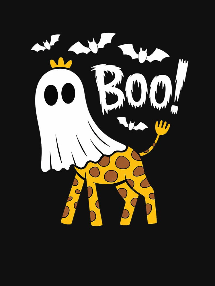 Giraffe Boo Halloween by BubblePancake T-Shirts, Hoodie, Sweatshirt | BlankRebels.com (Image 3)