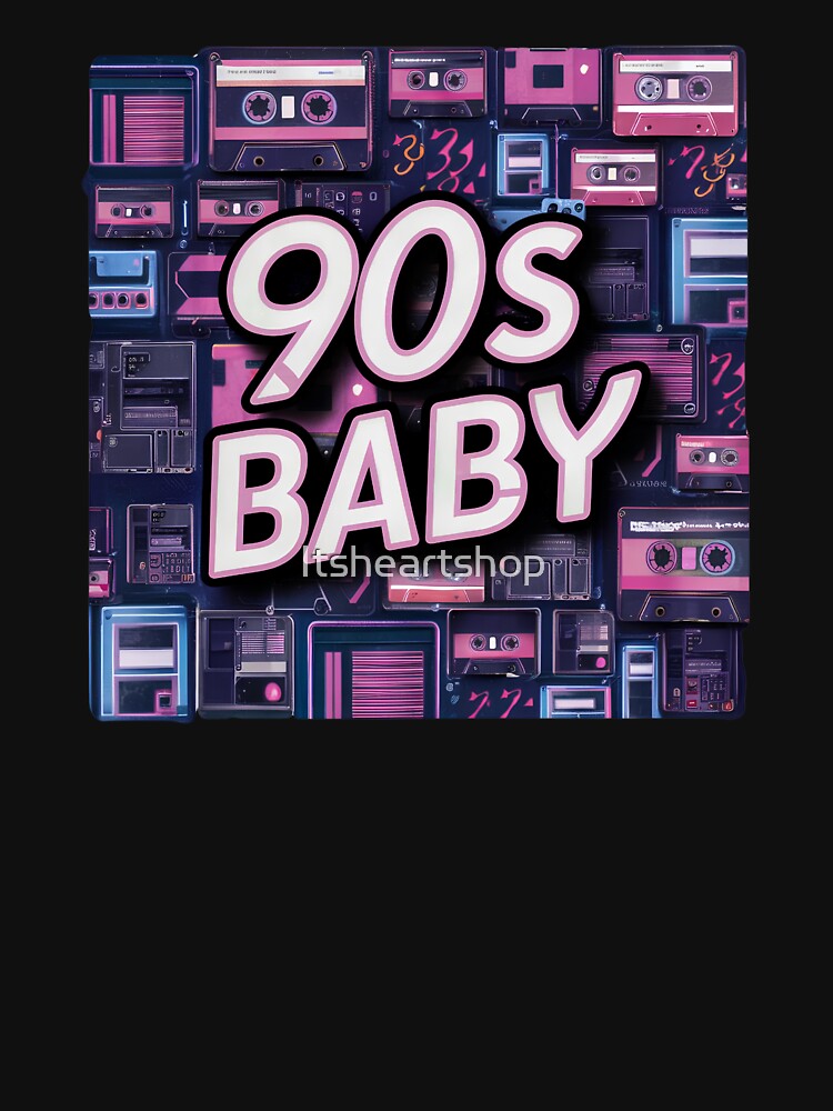 90s Baby With Cassette Tapes by Itsheartshop T-Shirts, Hoodie, Sweatshirt | BlankRebels.com (Image 3)
