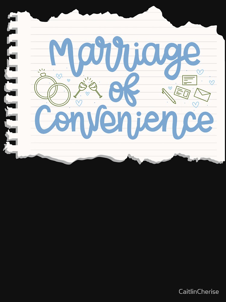 Marriage of Convenience Romance Trope by CaitlinCherise T-Shirts, Hoodie, Sweatshirt | BlankRebels.com (Image 3)