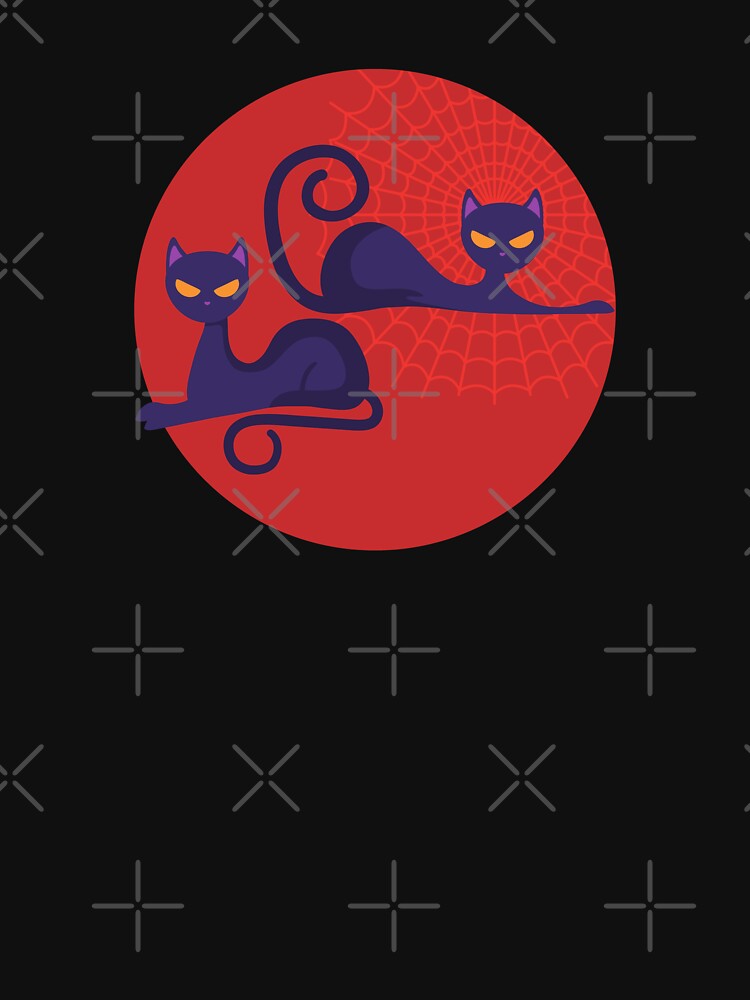 Black Cat Couple Halloween Shirt by Happy-PrintZ