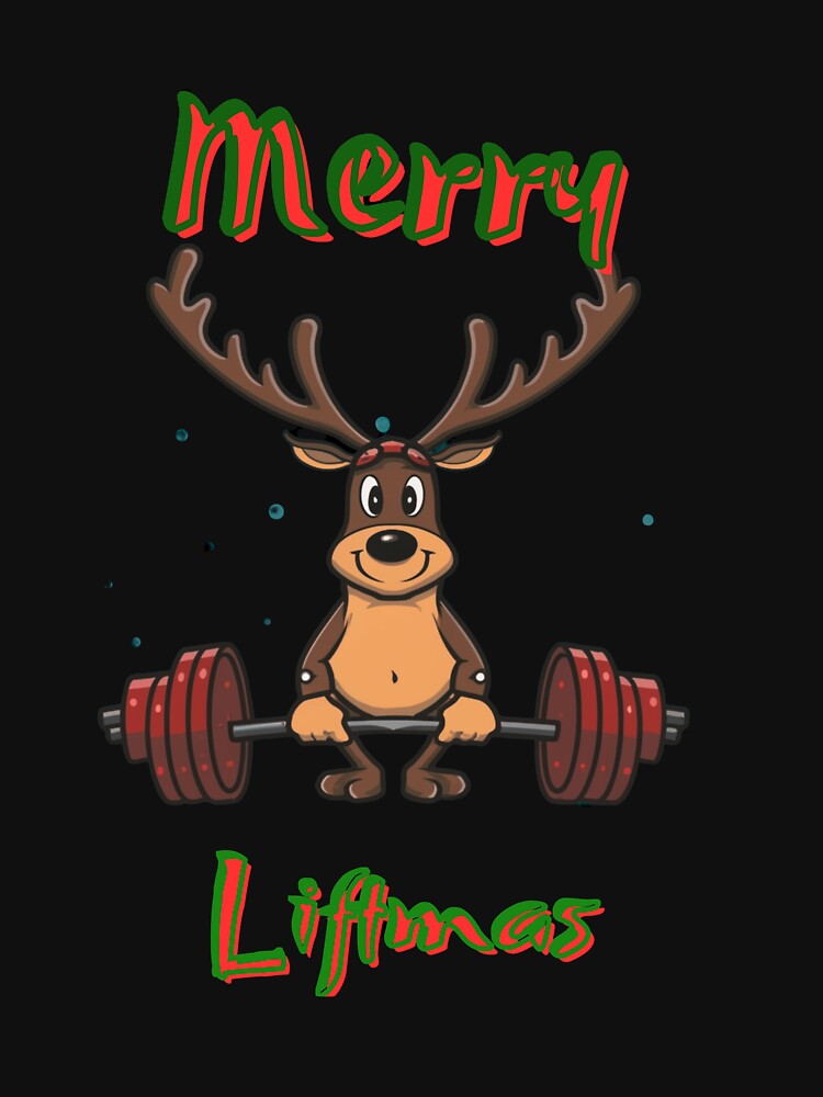 Christmas fitness merry liftmas reindeer by Mikusia T-Shirts, Hoodie, Sweatshirt | BlankRebels.com (Image 3)