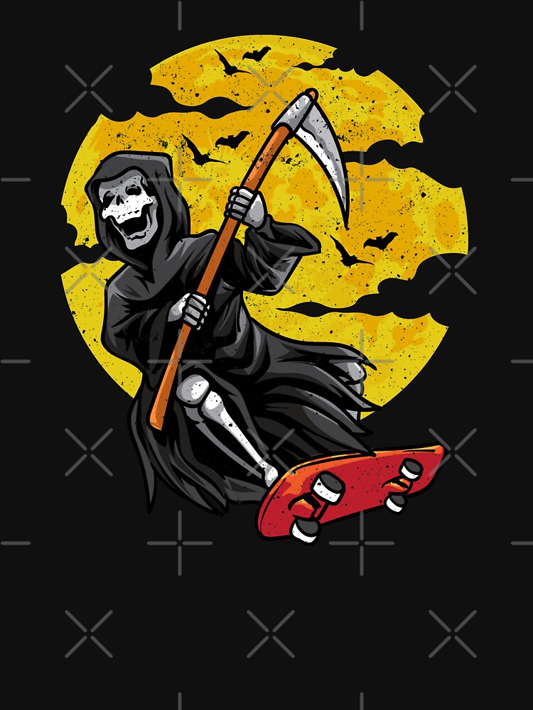 Ghost Skater - Grim Reaper Skateboarding by woormle T-Shirts, Hoodie, Sweatshirt | BlankRebels.com (Image 3)