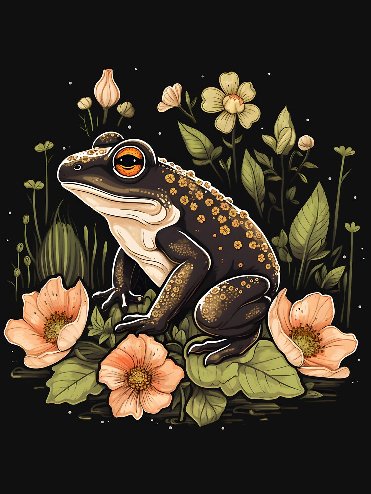 Cottagecore Frog Playing Banjo by anass002 T-Shirts, Hoodie, Sweatshirt | BlankRebels.com (Image 3)