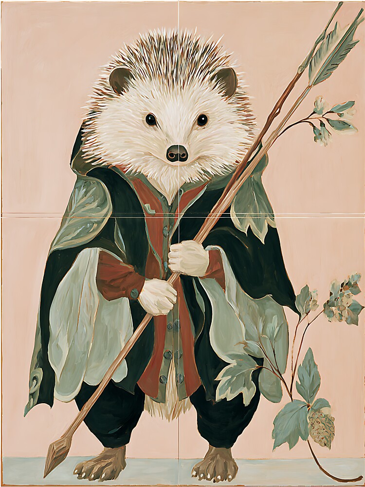 Whimsical Cottagecore Hedgehog by bapupa T-Shirts, Hoodie, Sweatshirt | BlankRebels.com (Image 3)