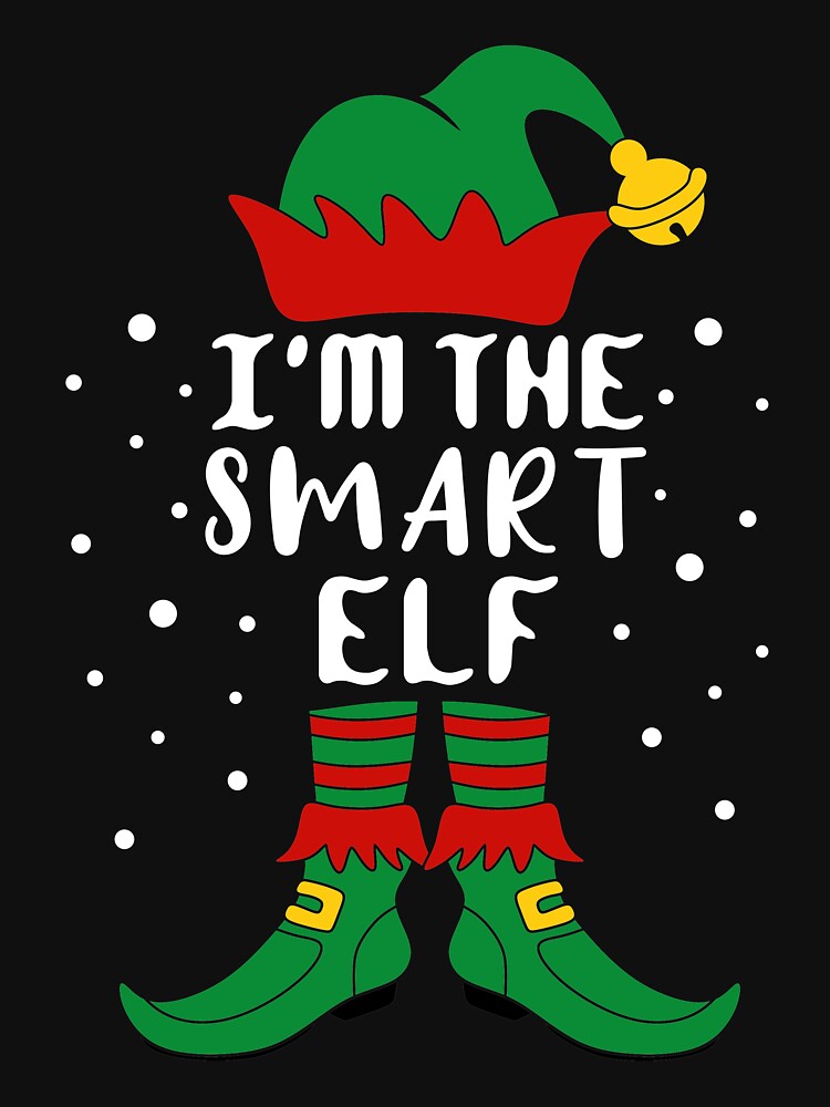 Matching Christmas I'm The Smart Elf by khaled11591 T-Shirts, Hoodie, Sweatshirt | BlankRebels.com (Image 3)