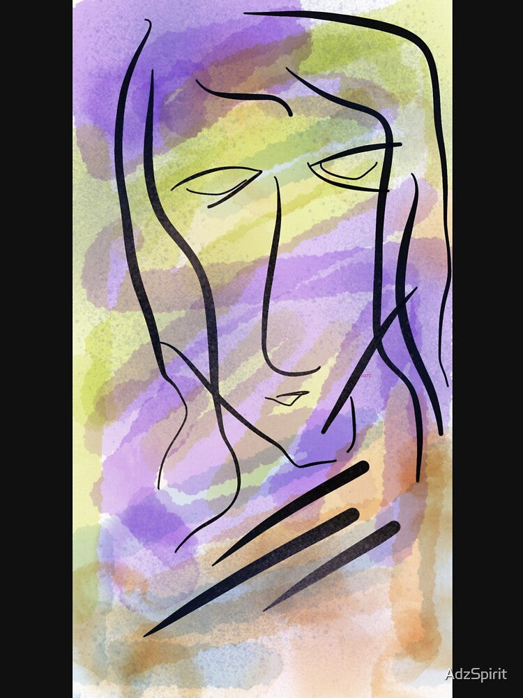 Senora - abstract wall art abstract art print face abstract design by AdzSpirit T-Shirts, Hoodie, Sweatshirt (Image 3)