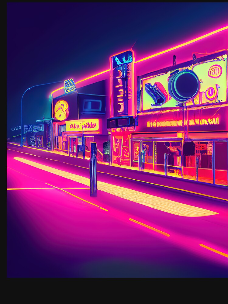 Hollywood Neon Vaporwave by ComicsFactory T-Shirts, Hoodie, Sweatshirt | BlankRebels.com (Image 3)