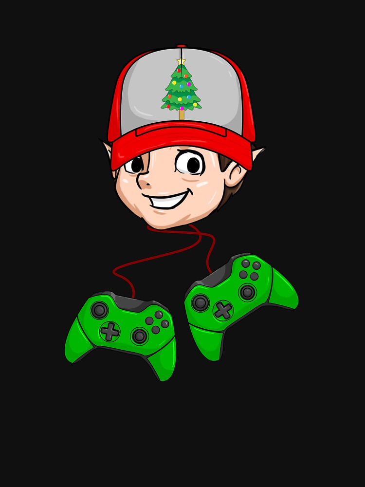 Christmas Elf Video Game Player Christmas Elf Gamer Gear by DynamicDesign T-Shirts, Hoodie, Sweatshirt (Image 3)