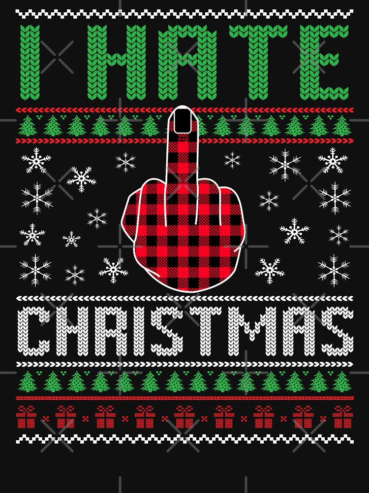Anti Christmas I Hate Christmas Ugly Xmas Hater by TM-Multidesign T-Shirts, Hoodie, Sweatshirt | BlankRebels.com (Image 3)