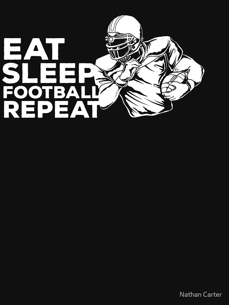 Eat Sleep Football Repeat Shirt, Football Player Shirt, Football Lover Tshirt, Football Player Gift, Football... (Image 3)
