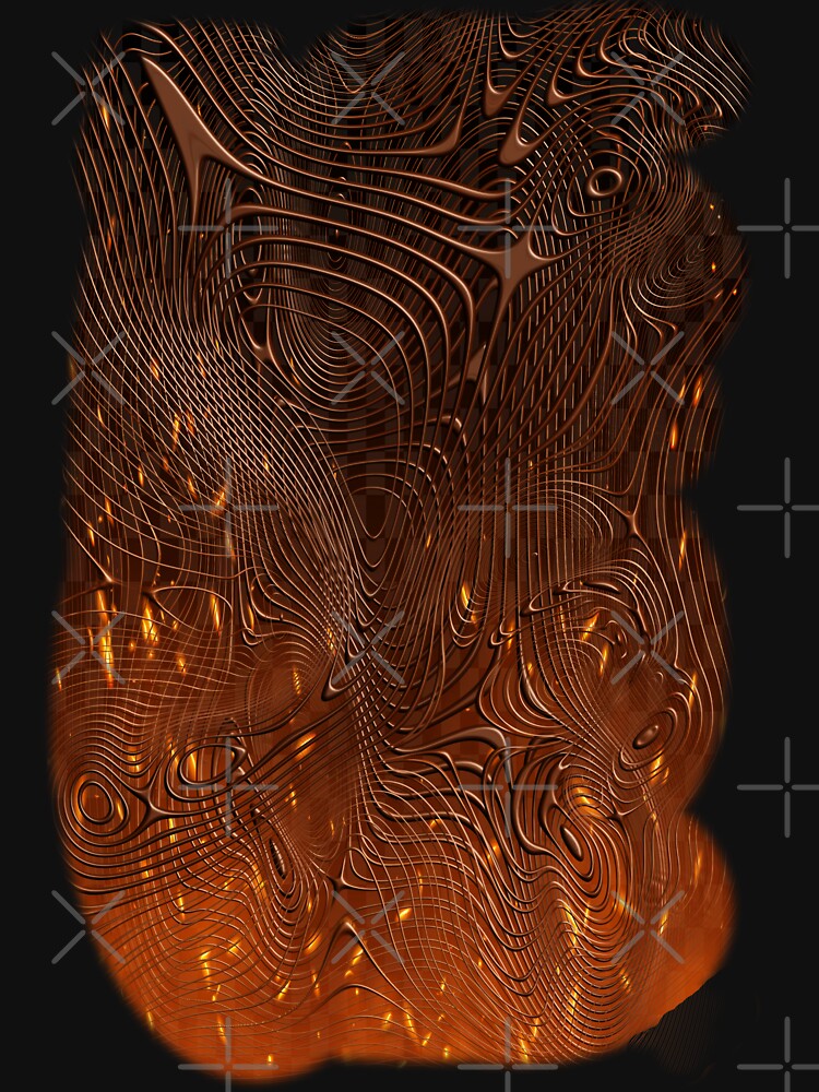 Orange Chaos Abstract ArtWork by MSM Designs T-Shirts, Hoodie, Sweatshirt | BlankRebels.com (Image 3)