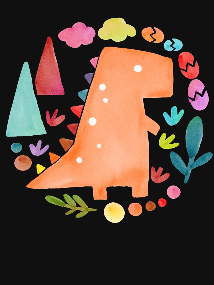 colorful dinosaur,funny gift by your-t-shirts55 T-Shirts, Hoodie, Sweatshirt | BlankRebels.com (Image 3)