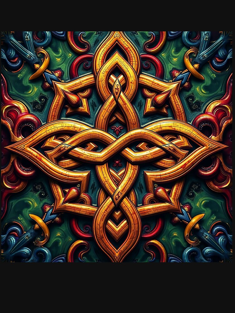 Vintage Celtic Star Amulet Print | Gothic Norse Art | Phone Case and Apparel Design by TheGaliyaStudio... (Image 3)