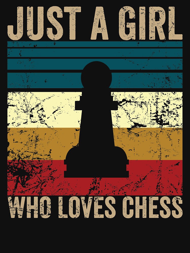 Vintage just a girl who loves chess by noahs-shop T-Shirts, Hoodie, Sweatshirt | BlankRebels.com (Image 3)
