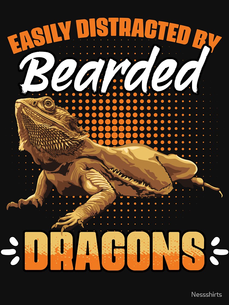 Easily Distracted By Dragons Funny Beaded Dragon Reptile Fan by Nessshirts T-Shirts, Hoodie, Sweatshirt (Image 3)
