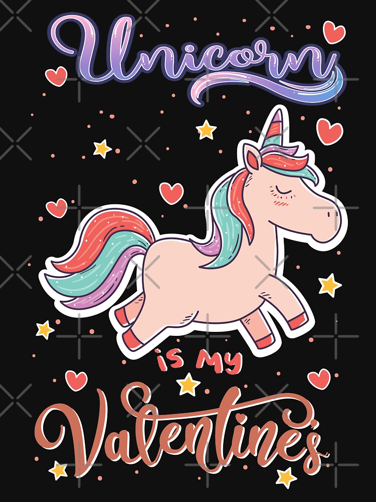 Unicorn Is My Valentine by Aminepop T-Shirts, Hoodie, Sweatshirt | BlankRebels.com (Image 3)
