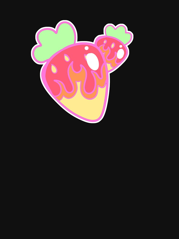 Flame Fruits (strawberries) by gross-girl99 T-Shirts, Hoodie, Sweatshirt | BlankRebels.com (Image 3)