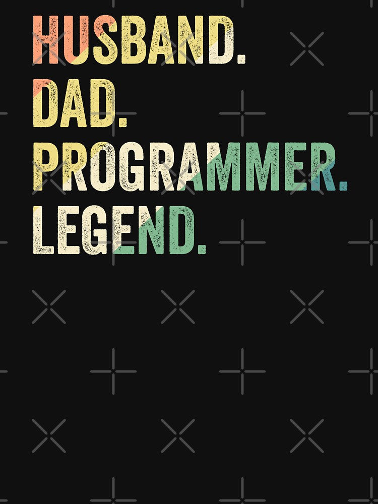 Husband Dad Programmer Legend Funny Programmer by RareBunny T-Shirts, Hoodie, Sweatshirt | BlankRebels.com (Image 3)