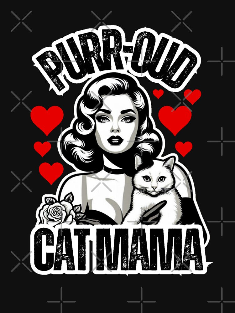 Purr-oud cat mama by DShirtRepublic T-Shirts, Hoodie, Sweatshirt | BlankRebels.com (Image 3)