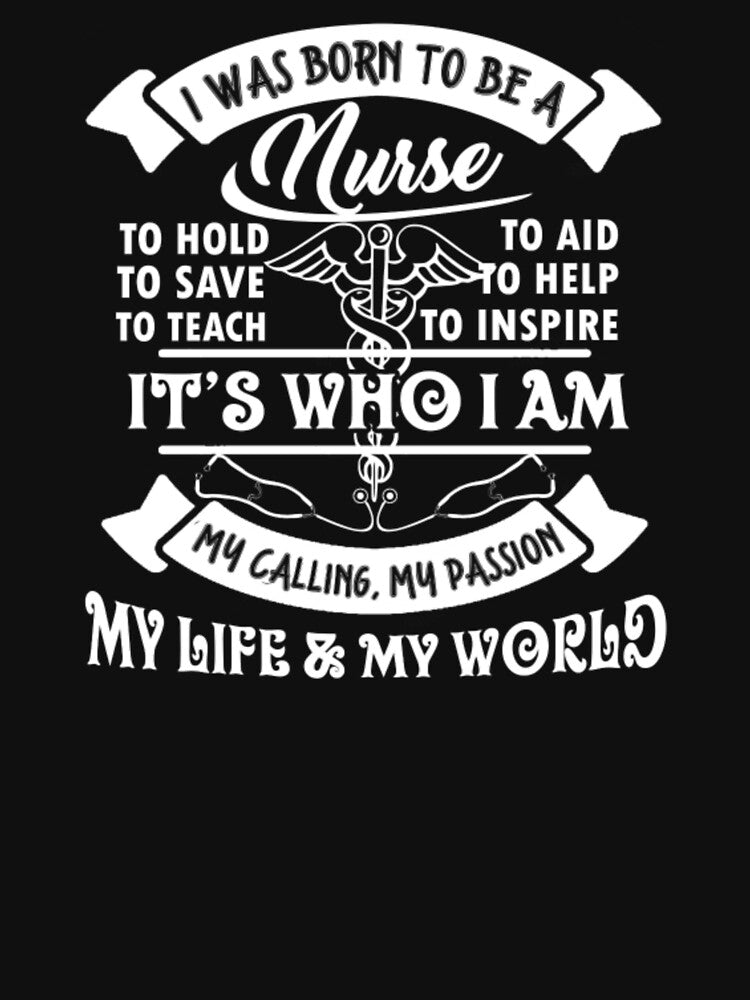 BORN TO BE A NURSE by aryagiri T-Shirts, Hoodie, Sweatshirt | BlankRebels.com (Image 3)