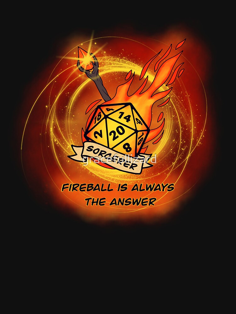 Sorcerer - D20 by gracefullizard T-Shirts, Hoodie, Sweatshirt | BlankRebels.com (Image 3)